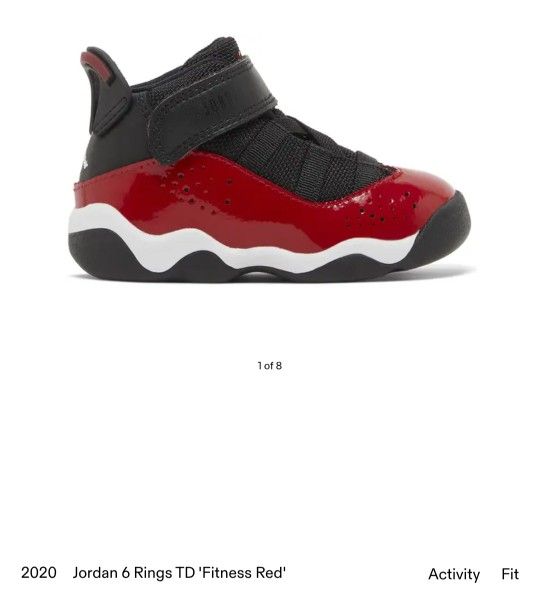 Jordan 6 rings fitness Red