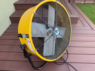 Maxx Air 24" Commercial Barrel Fan - High Velocity Tilt Shop Fan