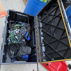 Tough Chest 38 in. W 63 Gal. Polypropylene Rolling Tool Box