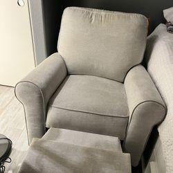 POTTERY BARN  Reclining Rocking Chair Couch 