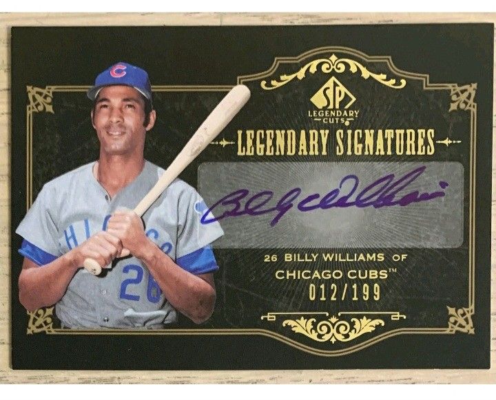 Really Nice 2007 Upper Deck Billy Williams Rookie, Auto, #12/199 Card 