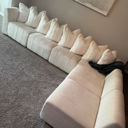 Modern White Sectional Couch