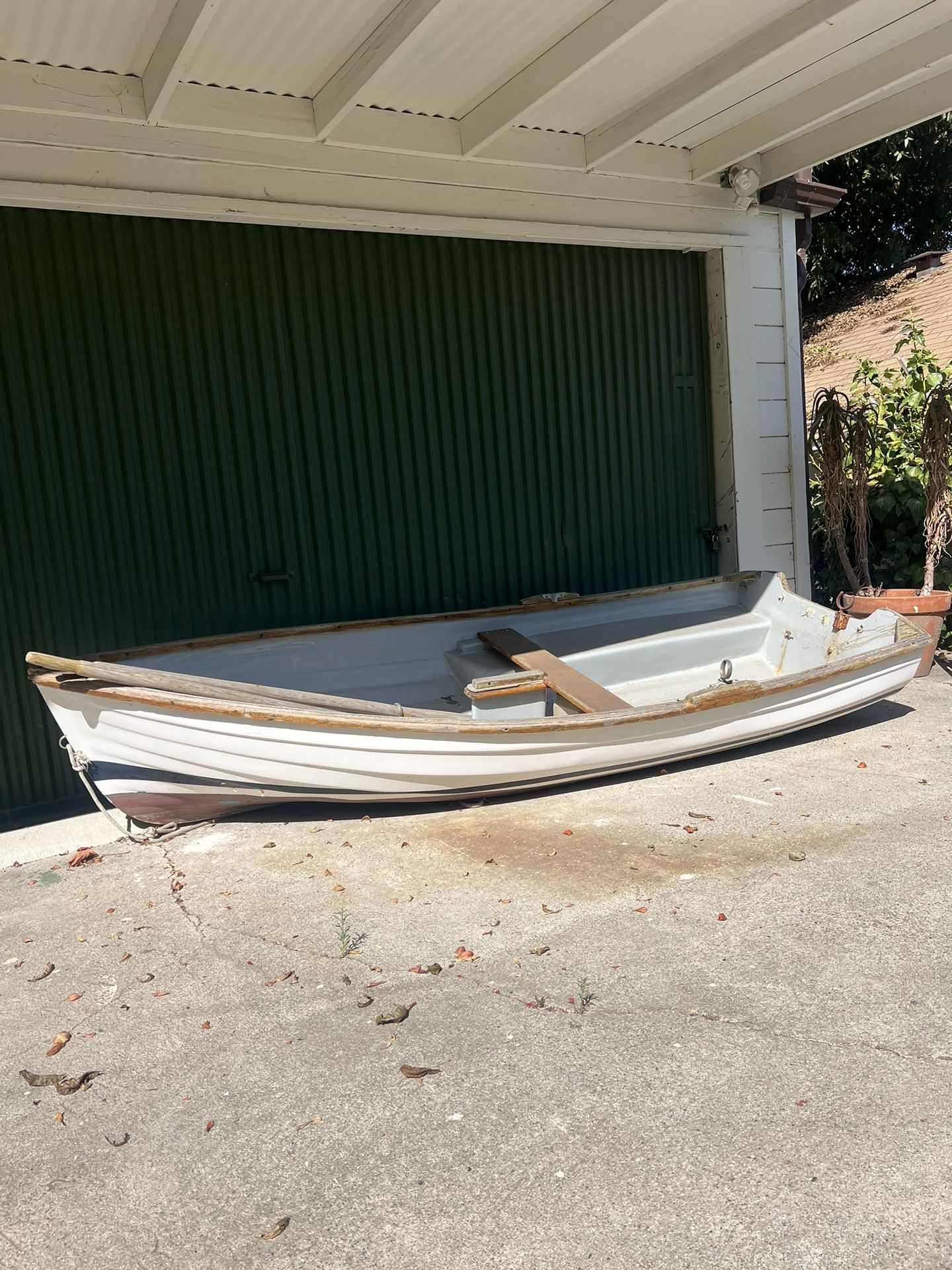 Wooden Rowboat/ Sail
