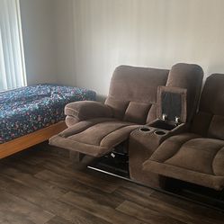 Couch And Twin Bed 