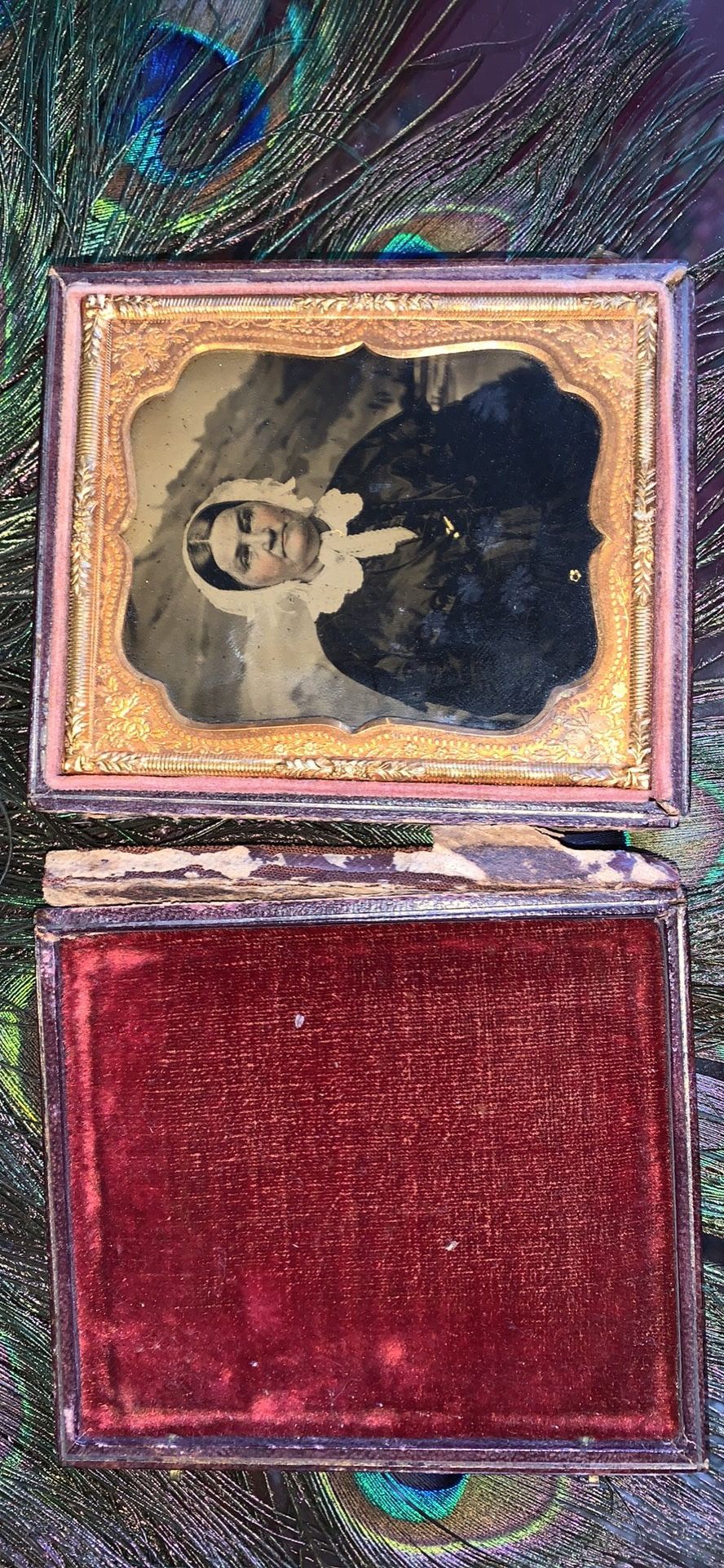 Antique Victorian tin type photo