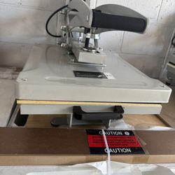 Semi Auto Clamshell Heat Press Machine with 16 x 20 Heat Pad Slide Out Base 1600-Watt