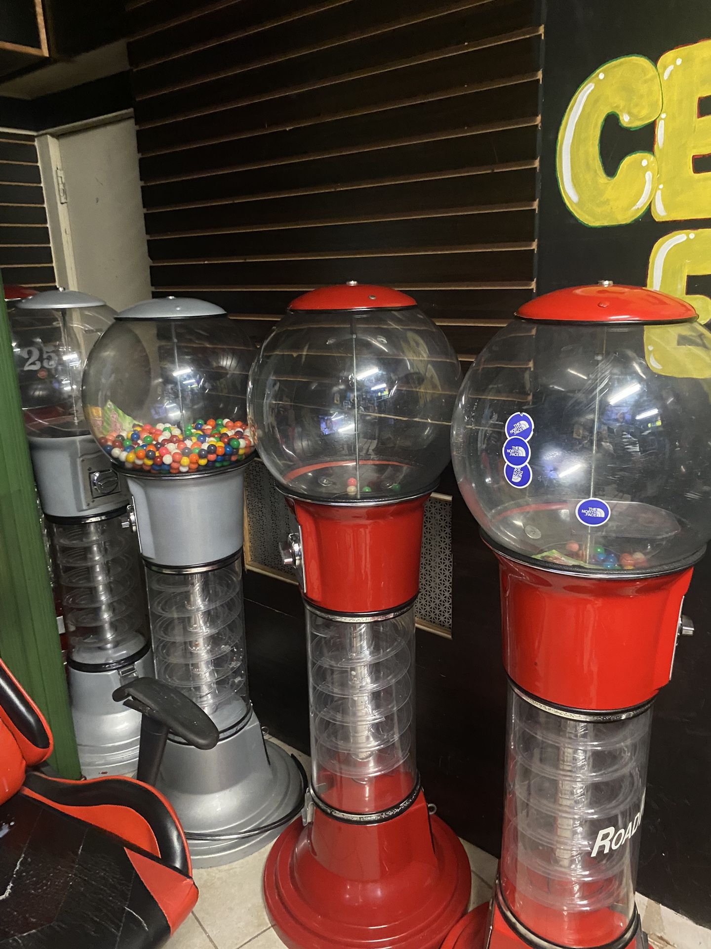5ft Bubble Gum Machines