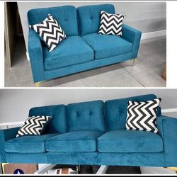 2-pc Sofa Set Loveseat & Sofa 