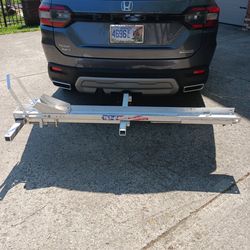 Tilt-A-Rack Hitch Mount Bike Rack Silver 400 lbs Capacity