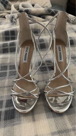 Steve Madden silver heels