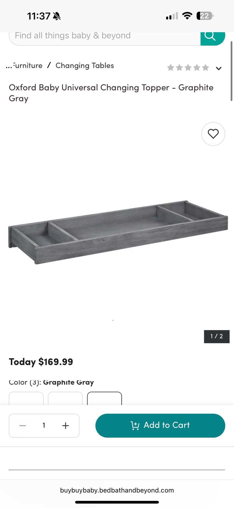 Oxford Baby Changing Topper