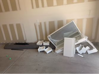 Free - full bedframe and broken vanity (mirror works)