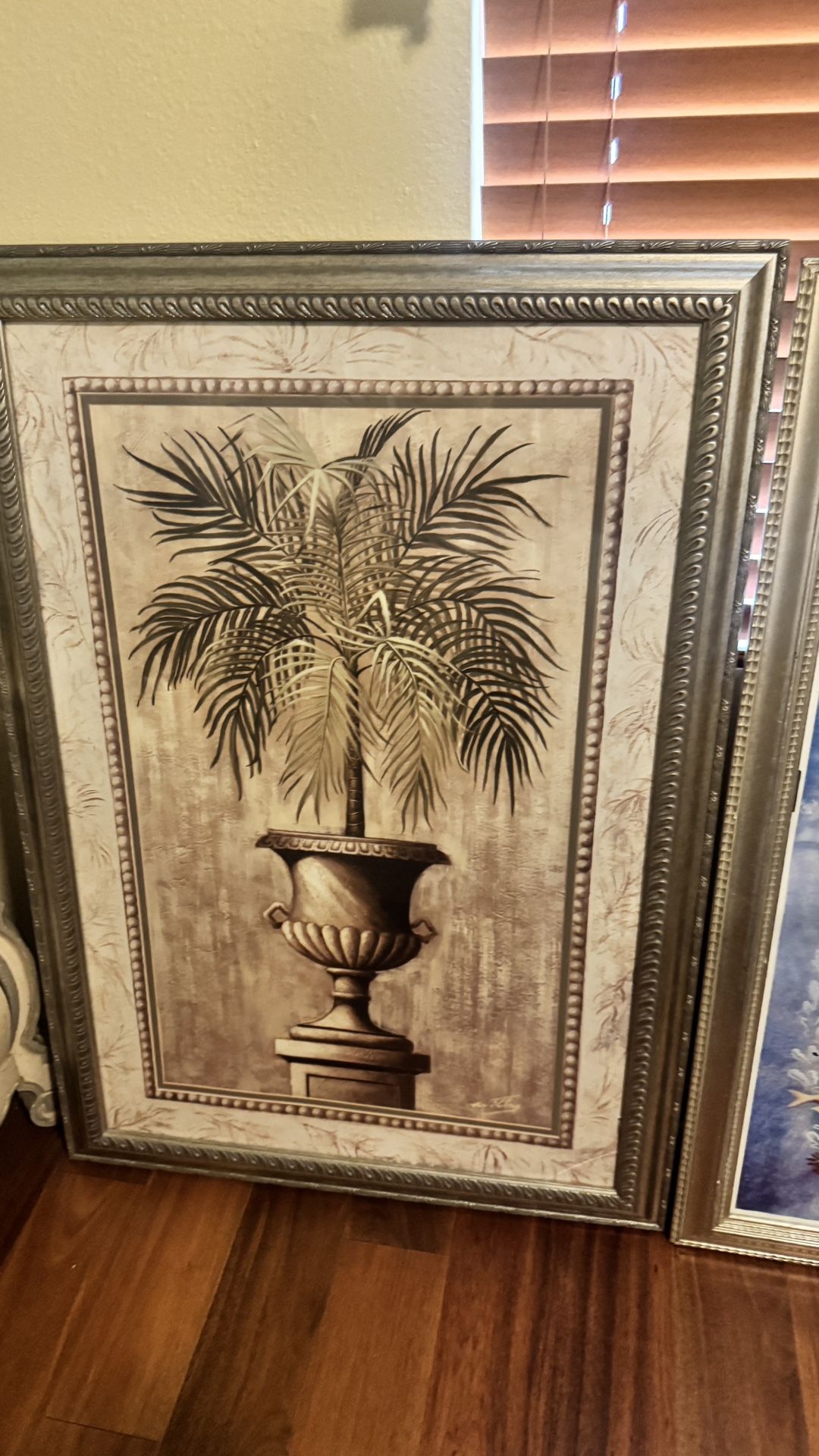 Framed Palm Tree Picture