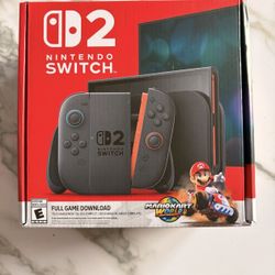 Brand New Nintendo Switch 2 With Mario Kart Bundle New Unopened