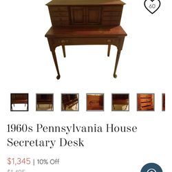 Pennsylvania House Early 60s Secretary/Writing Desk