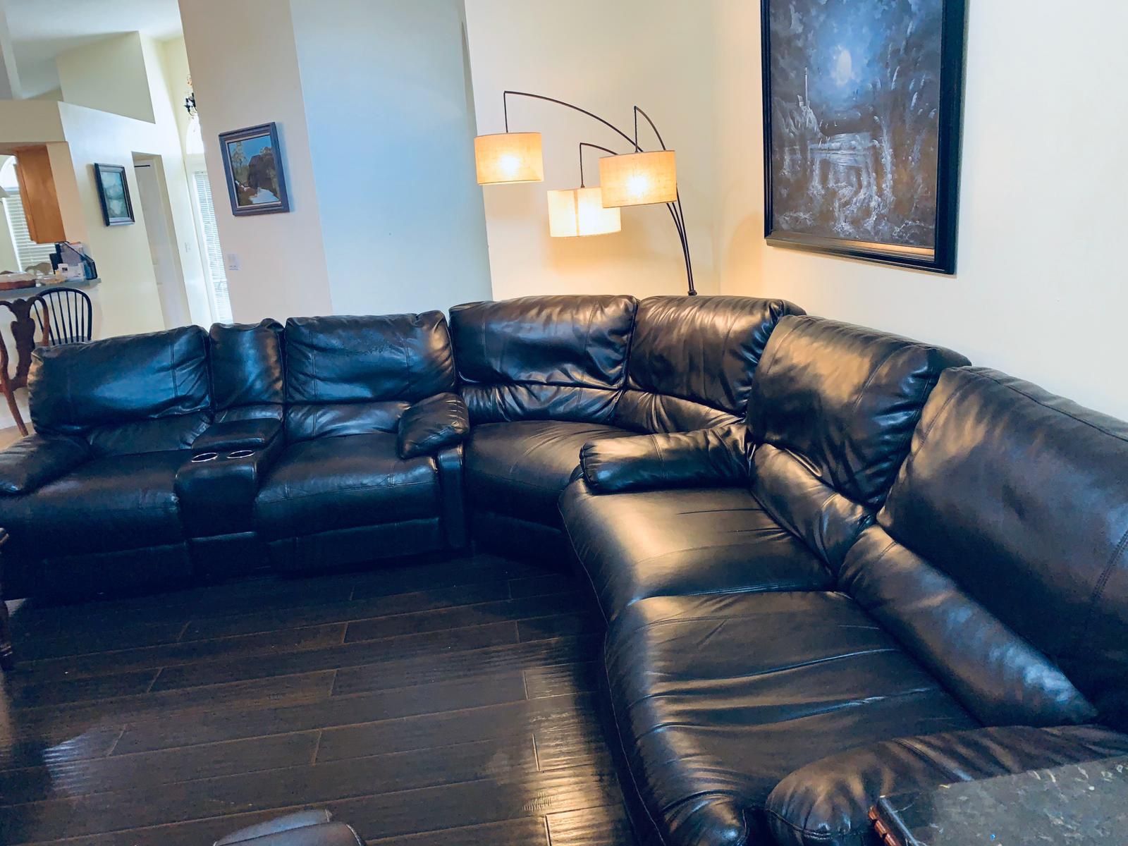 Leather couch