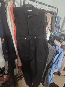 Black Good American Jean Romper Size L