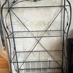 Etagere With Glass Shelves 