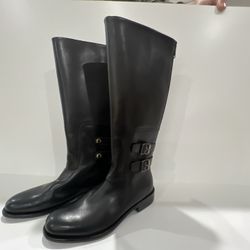 Paul Smith Women’s 36 MADE in ITALY Black Leather Riding Boots