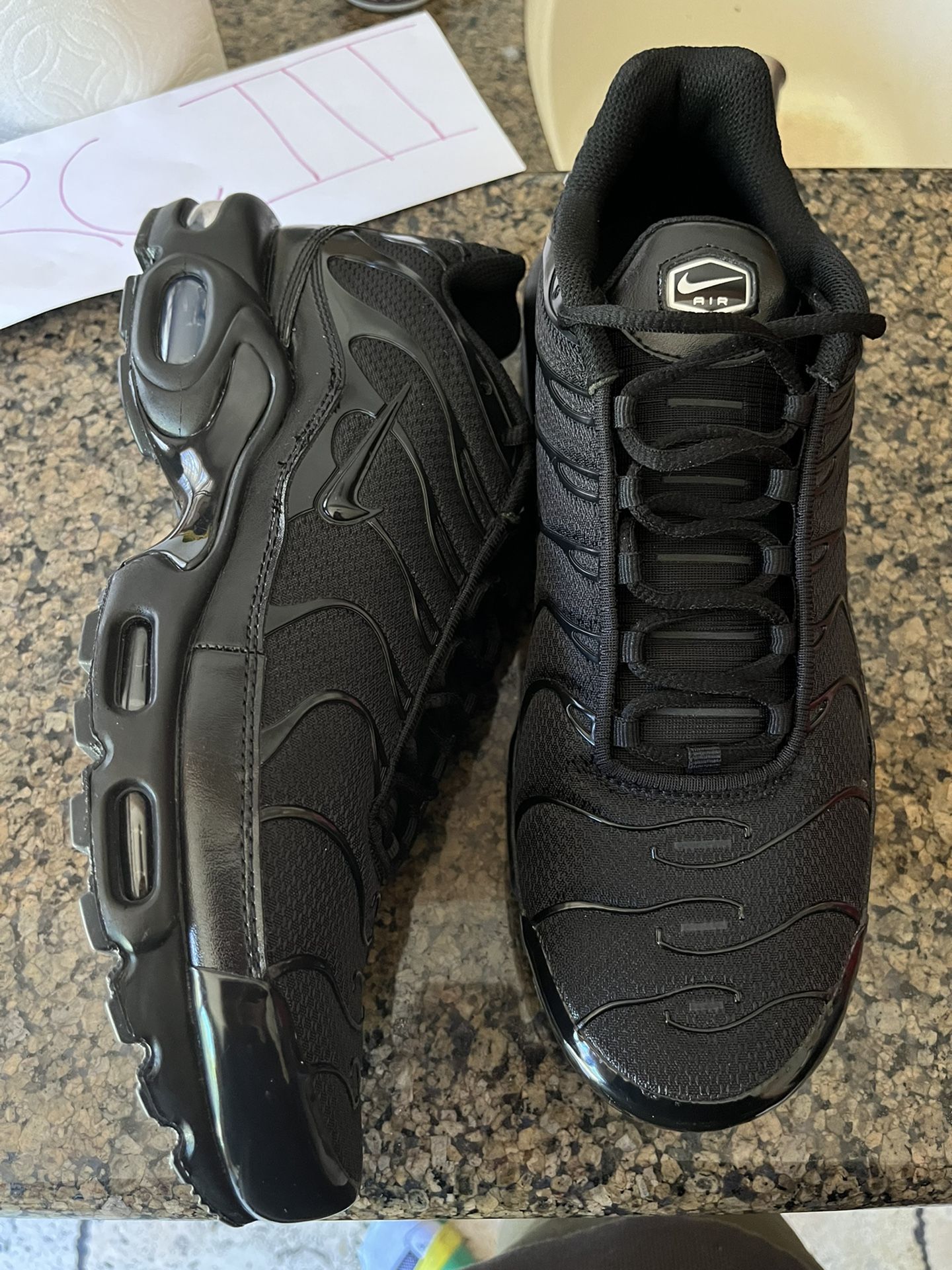 Nike Air Max Plus Triple Black 604133-050 Mens New 11