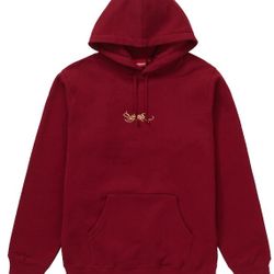 Vintage Supreme Tag Logo Pullover Hoodie Sweatshirt SS19 Brand New DS