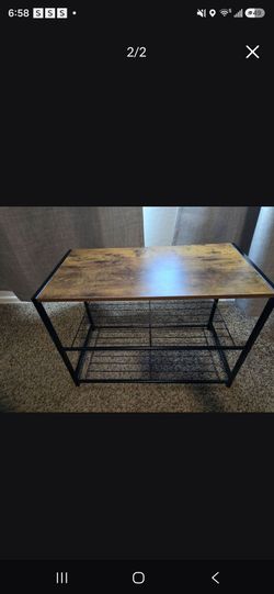 Shoe rack bench