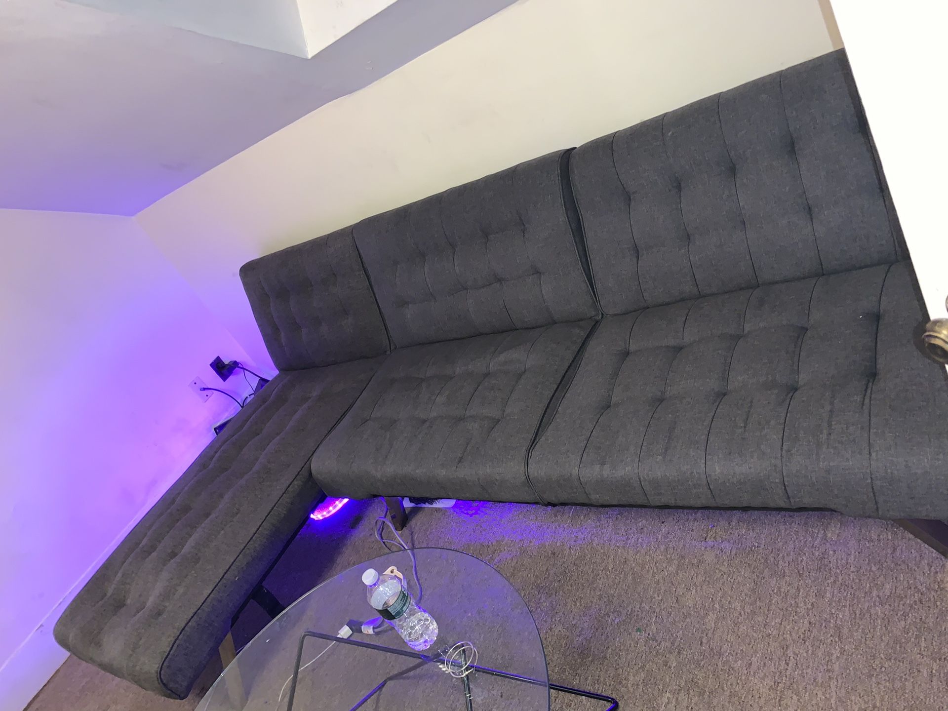 Chaise was sold only couch part left I circle