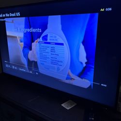 1 Year Old 55” Insignia TV, Excellent Condition, Includes 2 Remotes