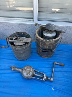Antique White Mountain Freezer Hand Crank Ice Cream Makers