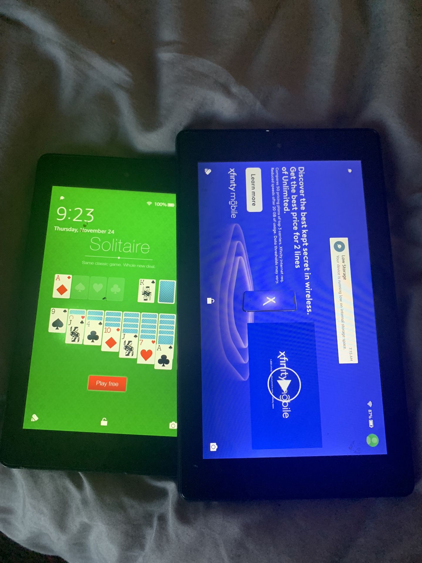 Two Kindles Tablets 