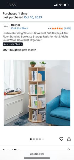 Rotating Bookshelf Bookcase 