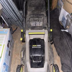 Ryobi 40V HP Brushless Push Lawn Mower w/ Battery & Charger