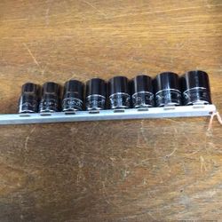 Snap-On USA Metric 8 PC 13MM-22MM 1/2 Inch Drive 12 PT Socket Set 💵  💳  💵  Cash and Card Accepted