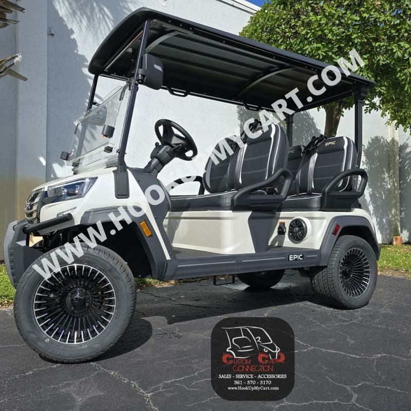 2025 Epic Carts E40FX Golf Cart 4 Forward Facing Passenger