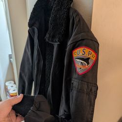 Men's Large Mixed Weather Bomber Jacket