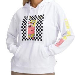 Vans X Spongebob Best Buddies Hoodie Sweater Women L & XL White New