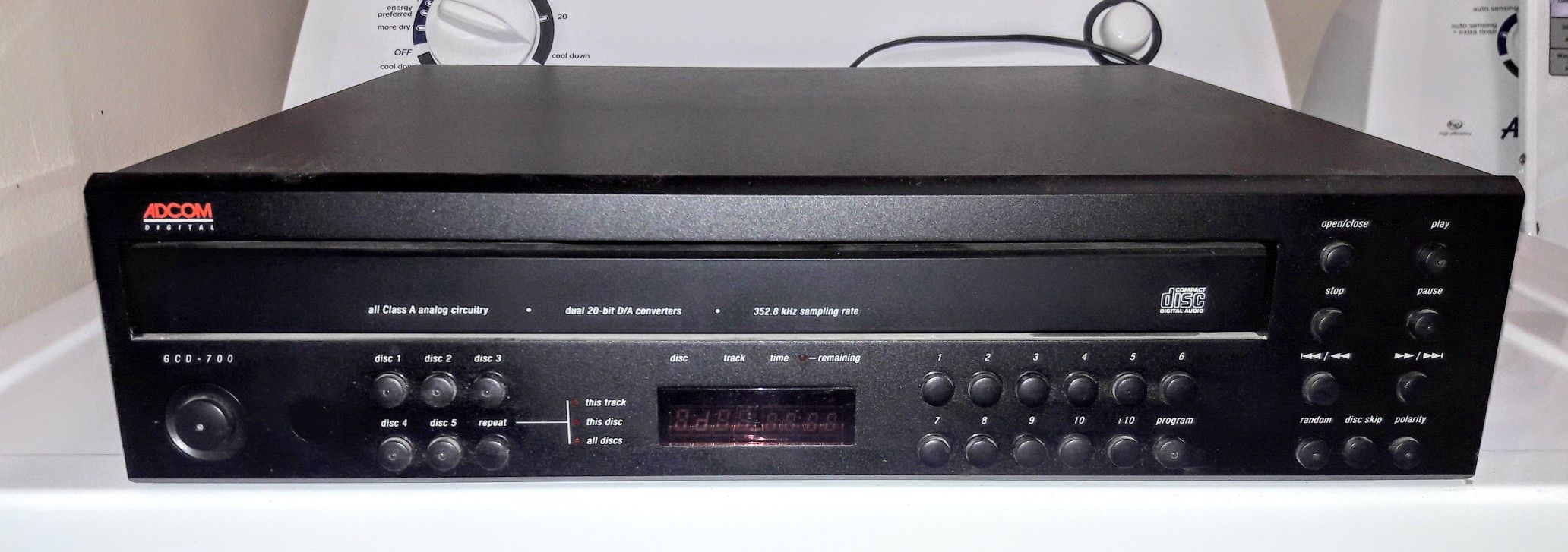 Vintage Adcom GCD-700 CD Player, 5 Disc