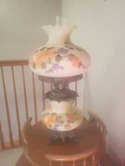 Vintage hurricane lamp