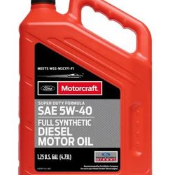 Ford Motorcraft 5W40 Full Synthetic Diesel Motor oil