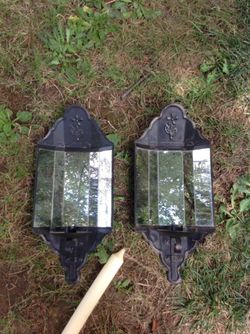 Candle reflectors pair. rare