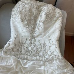 Wedding Dress Size 8 & Accessories