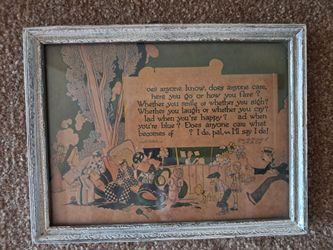 1920s Buzza Motto Print