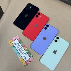 Apple IPhone 12 Mini 5G - Only $5 Today Pay The Rest Later! 