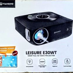 Vankyo Leisure E30WT Projector + Mount