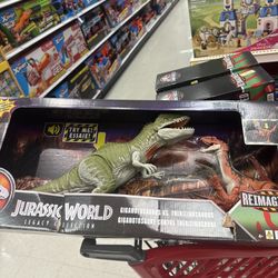 NEW Jurassic World Giganotosaurus & Therizinosaurus 2-Pack Dinosaur Figures Mattel Sealed
