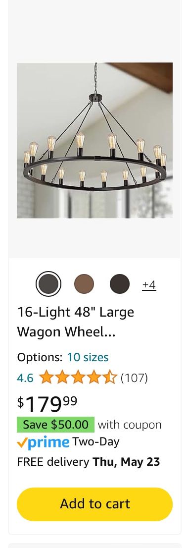 Wagon Wheel Chandelier $100( still Available)