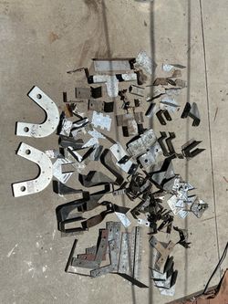 Assorted galvanized steel framing & construction materials
