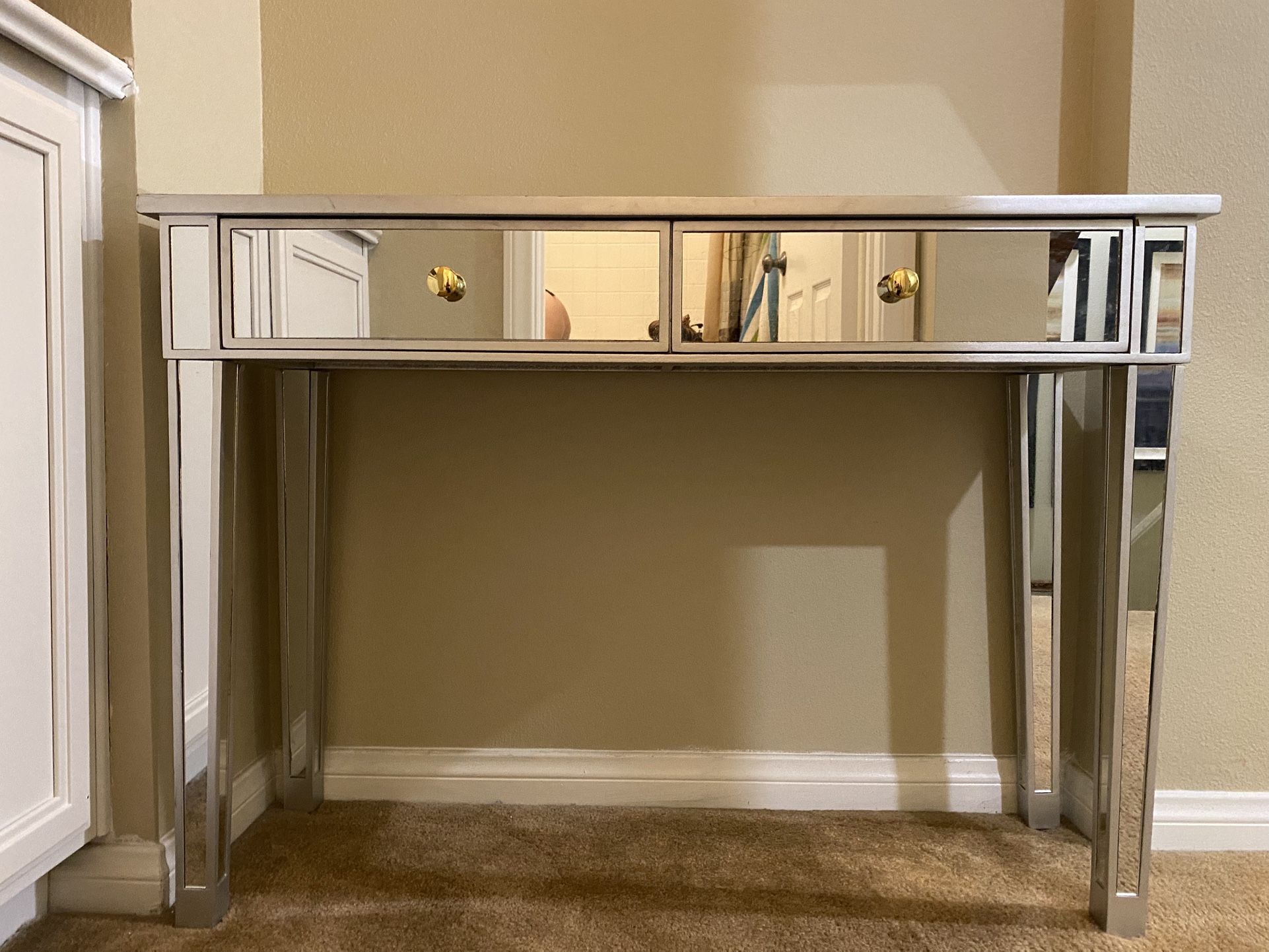 Mirror console table