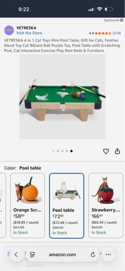 Cat pool Table