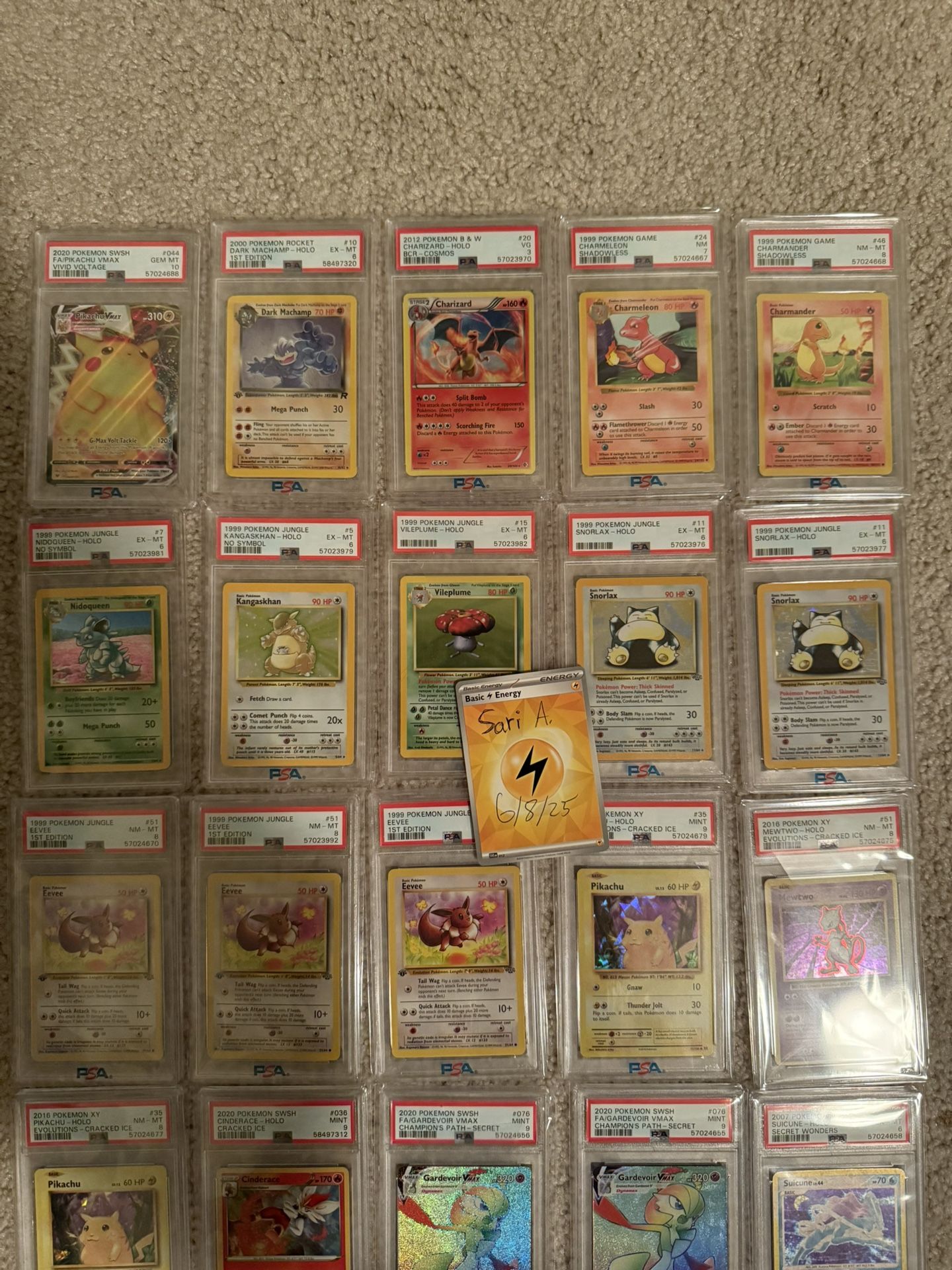 Lower End PSA Pokemon Slabs Vintage And Modern